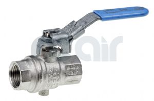 Ball valve - F/F Lockable with purge 1/4