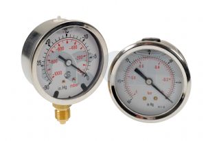 Vacuum gauges 50, 63, 100mm dial