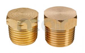 Brass Hollow Hex Male BSPT and NPT Blanking Plug