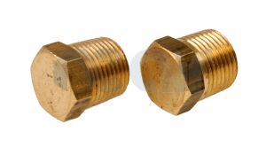 Brass Solid Hex Male BSPT and NPT Blanking Plug