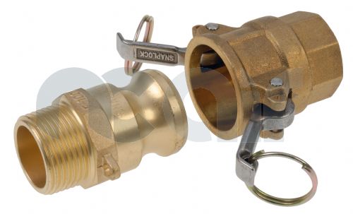 Brass Cam & Groove Couplings 1/2