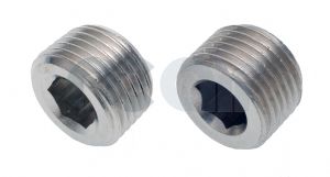 Nickel Plated Brass Int Hex Male Blanking Plug