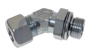 Swivel 45 Deg Elbow BSPP Metric (L) & (S)