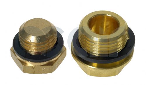 Brass Hex Male BSP Blanking Plug