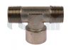 Nickel Plated Brass Centre Leg Female BSP Tee