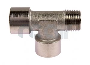 Nickel Plated Brass Offset Male BSP Tee 