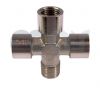 Nickel Plated Brass Male/Female BSP Equal Cross 