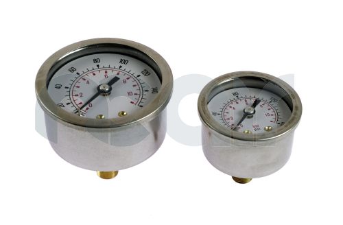 Pressure/Vacuum gauge Stainless steel case dry