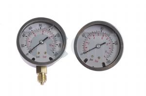 Pressure gauges up to 690 bar (10,000 psi)