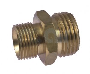 Male Hex Nipple Brass BSPP 60 degree cone