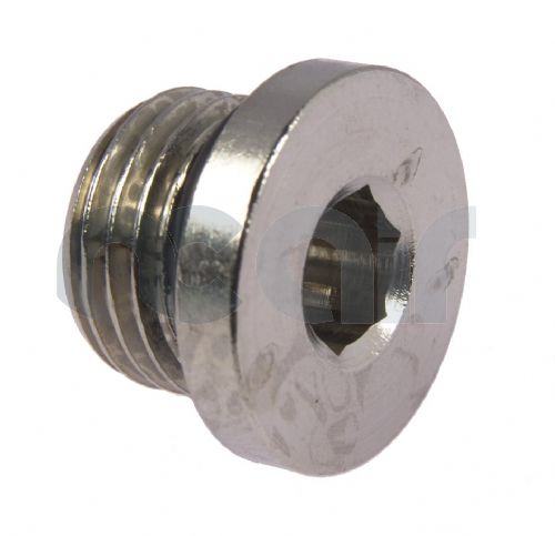 Nickel Plated Brass Internal Hex BSP Blanking Plug