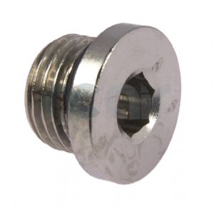 Nickel Plated Brass Internal Hex BSP Blanking Plug