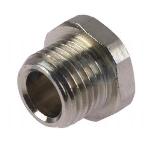 Nickel Plated Brass Hex Male BSP Blanking Plug