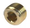 Brass Internal Hex Male BSP and NPT Blanking Plug