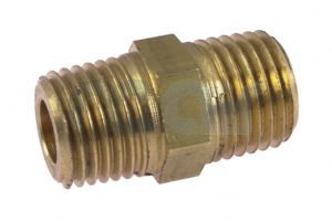 Brass Hex Male NPT/BSP Nipple Adaptor