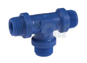 Nylon Male Equal BSP Tee Adaptor 1/8