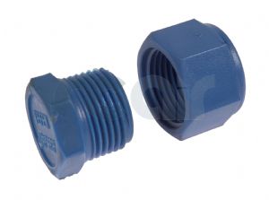 Nylon BSP Threaded Blanking Plug & Cap 1/8