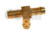 Hose Tail Barb Tee - Brass  1/4 - 3/4