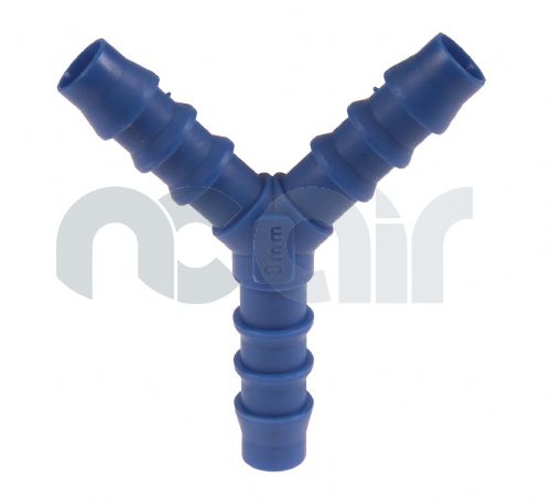 Nylon Barbed Y Hose Connector 4 - 17mm