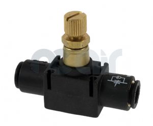 Flow control valve - in line type - push in